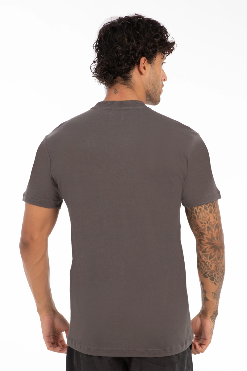 POLERA MC SUEDINE ATLANTIC GRIS OSCURO - 2
