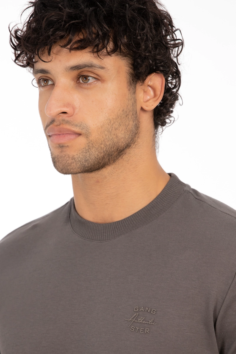 POLERA MC SUEDINE ATLANTIC GRIS OSCURO - 3