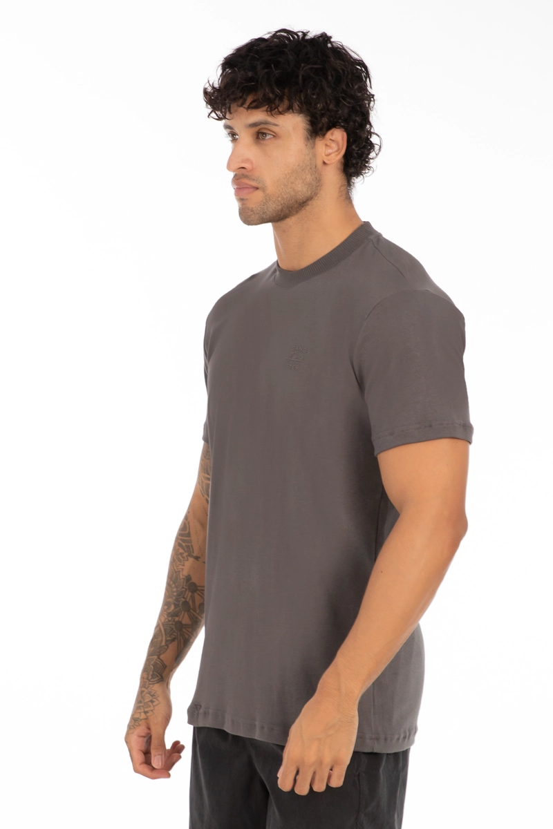 POLERA MC SUEDINE ATLANTIC GRIS OSCURO - 4