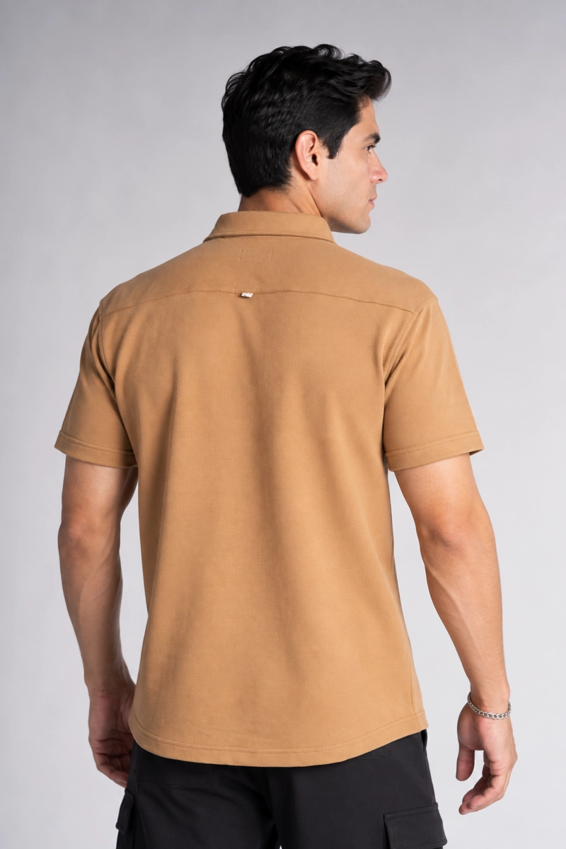 CAMISA CAMISA TEXTURA HOWARD CAFE CLARO - 2