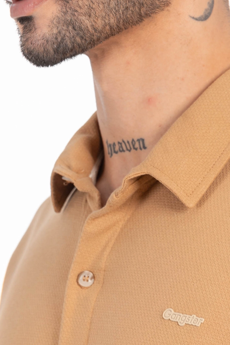 CAMISA CAMISA TEXTURA HOWARD CAFE  CLARO - 3