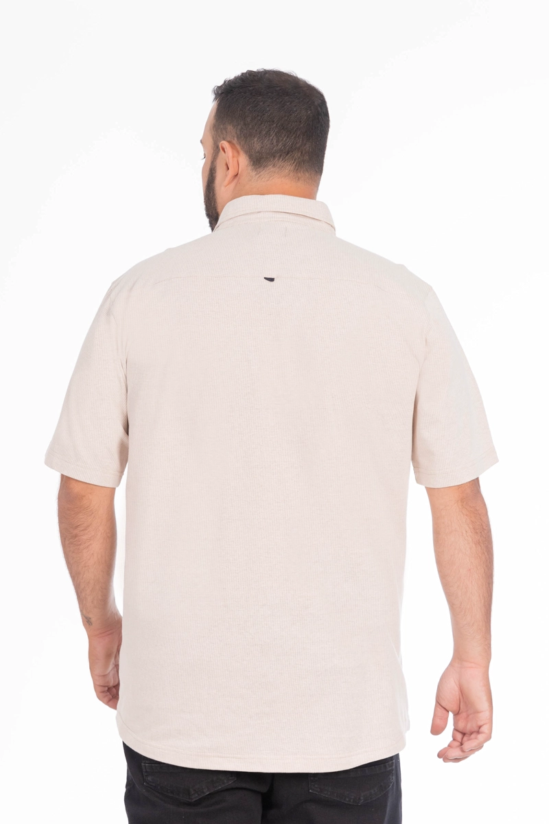 PLUS CAMISA CAMISA TEXTURA BERRI BEIGE - 2