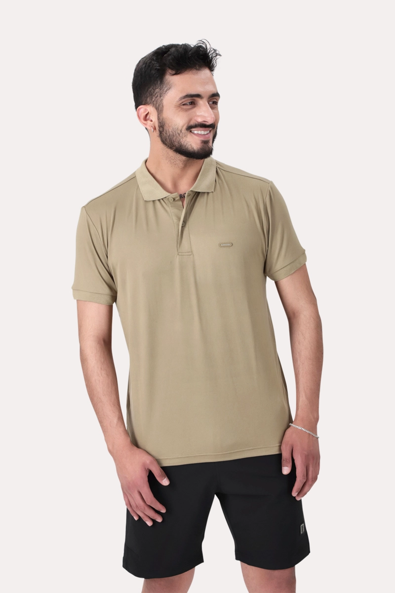 POLERA POLO PULASKI CAFE  CLARO - 1