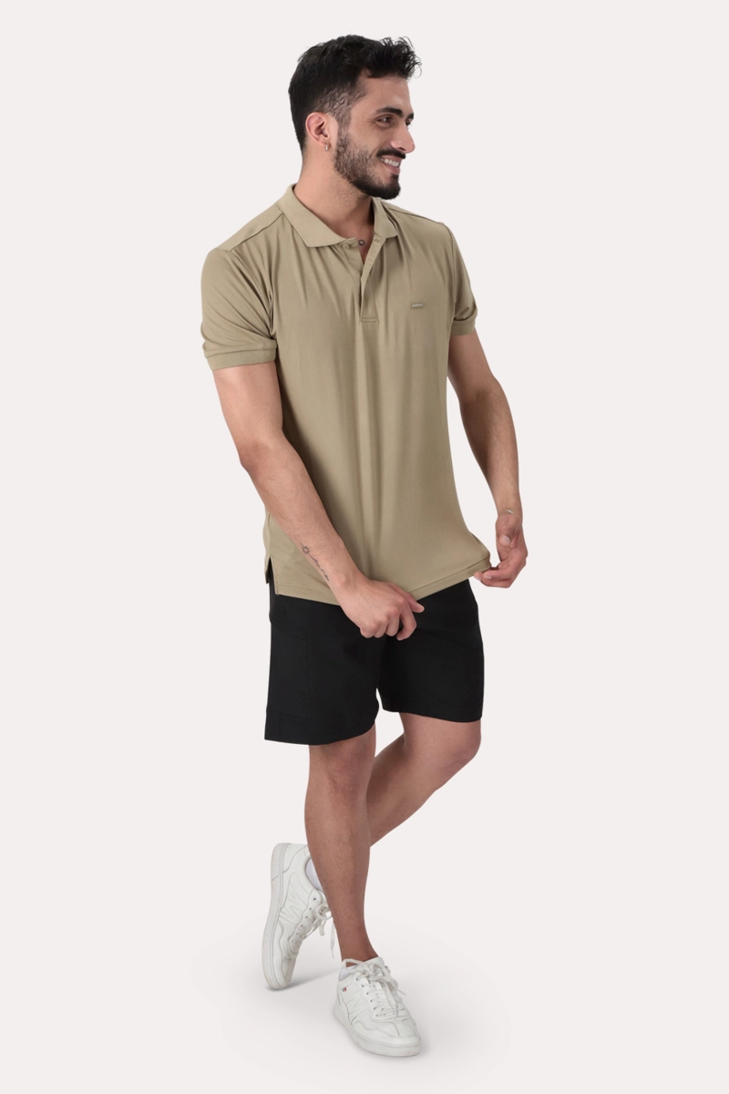 POLERA POLO PULASKI CAFE  CLARO - 4