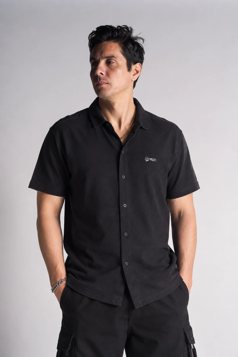 CAMISA CAMISA TEXTURA ROOS AZUL MARINO XL