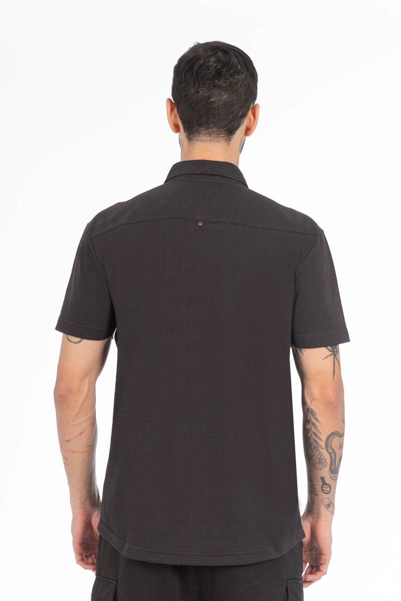 CAMISA CAMISA TEXTURA ROOS AZUL MARINO - 2