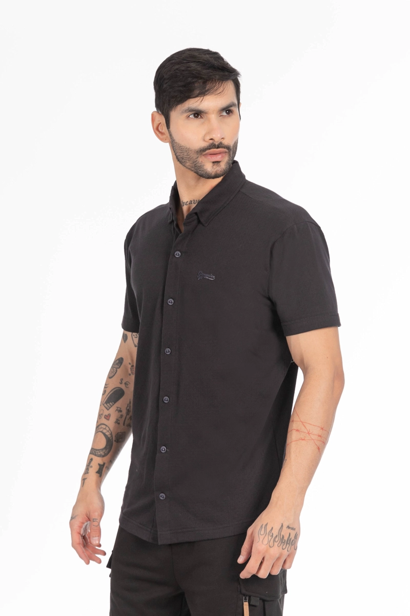 CAMISA CAMISA TEXTURA ROOS AZUL MARINO - 4