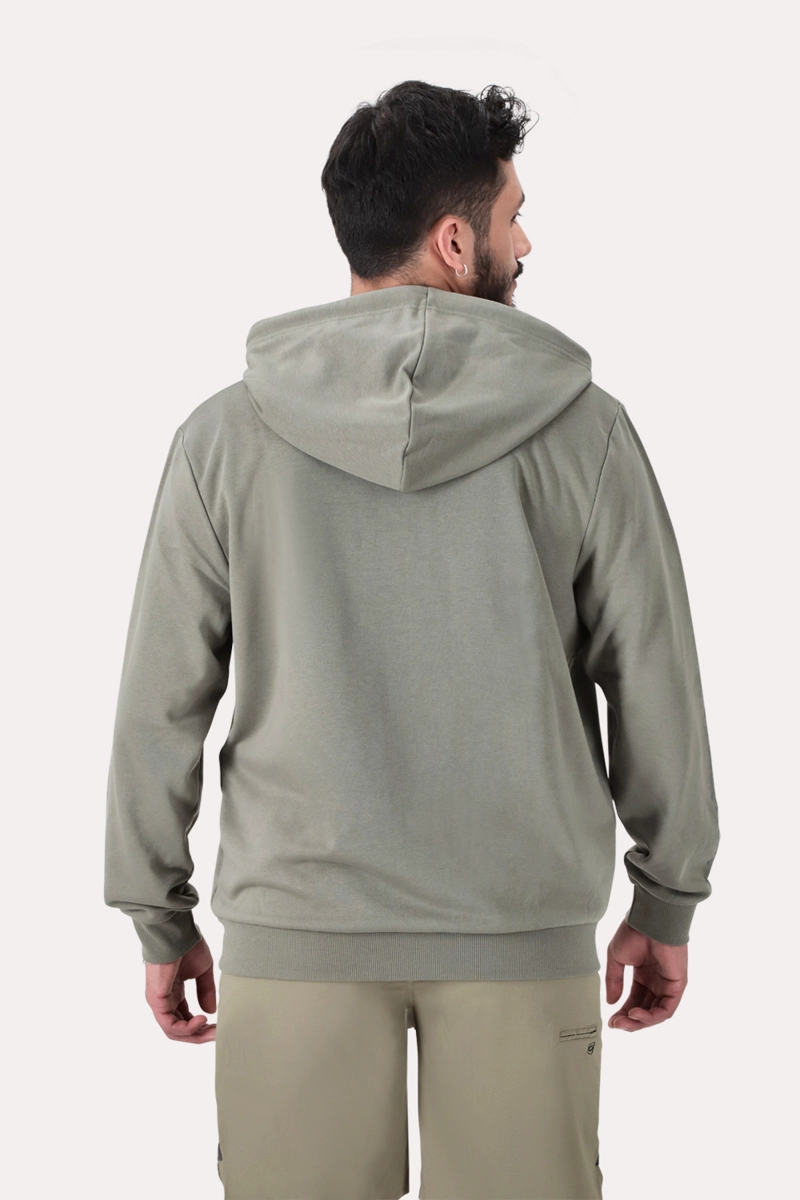 POLERON FULL ZIPPER FLEECE DAMEN VERDE MILITAR - 2
