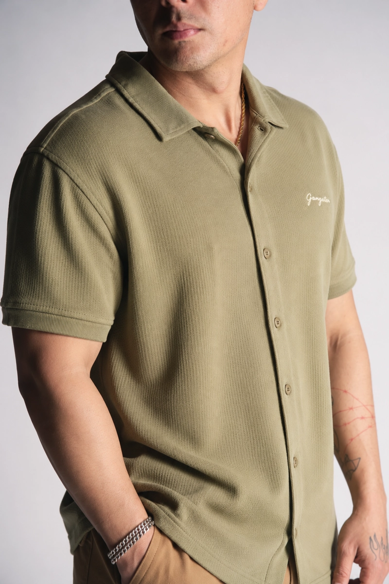 CAMISA CAMISA TEXTURA CALIFORNIA VERDE - 1