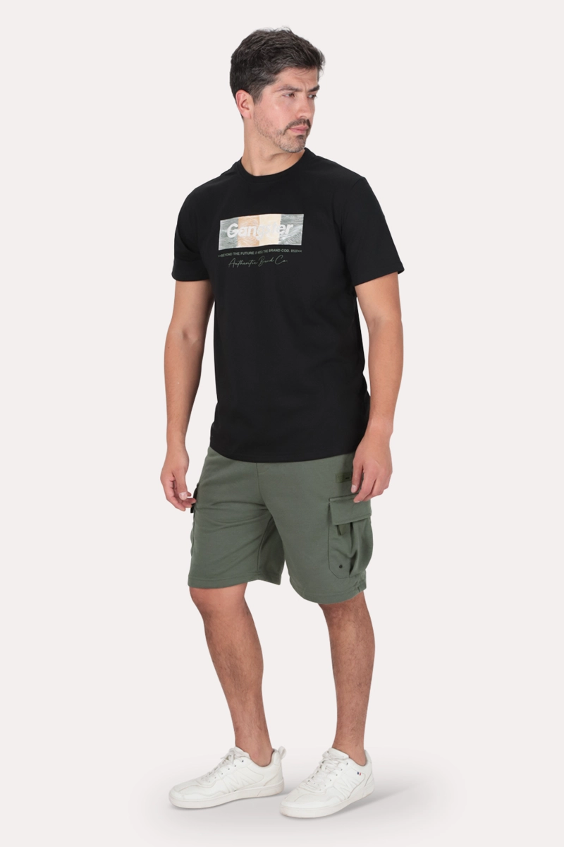 SHORT BERMUDA JOGGER CARGO VIBE VERDE GANGSTER - 4