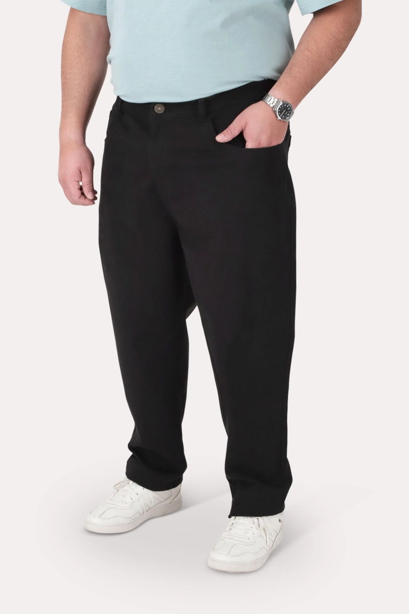 PANTALON CANVAS RECTO SPRING NEGRO - 1