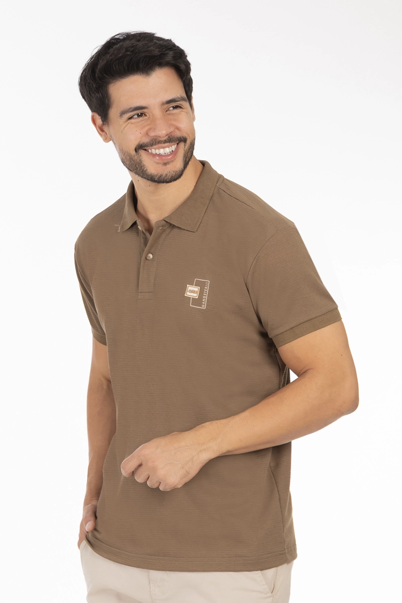 POLERA POLO  GALLERY MARRON - 1