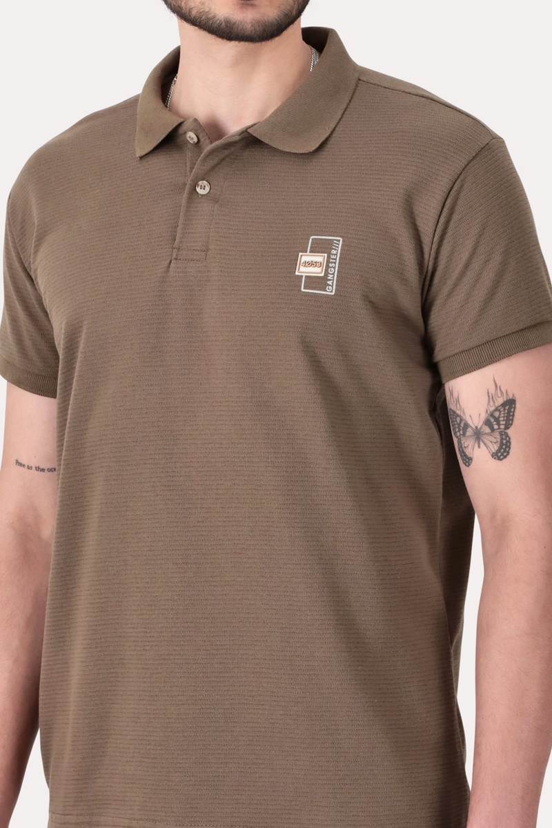 POLERA POLO  GALLERY MARRON - 4