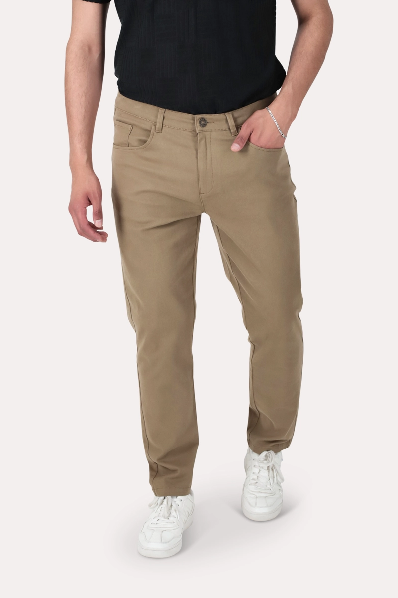 PANTALON CANVAS RECTO SHERIDAN CAFE - 1