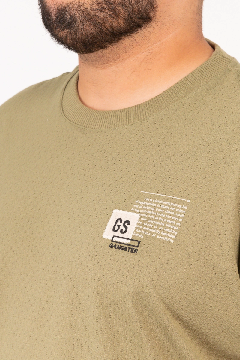 PLUS POLERA MC TEXTURA RANCH VERDE - 3
