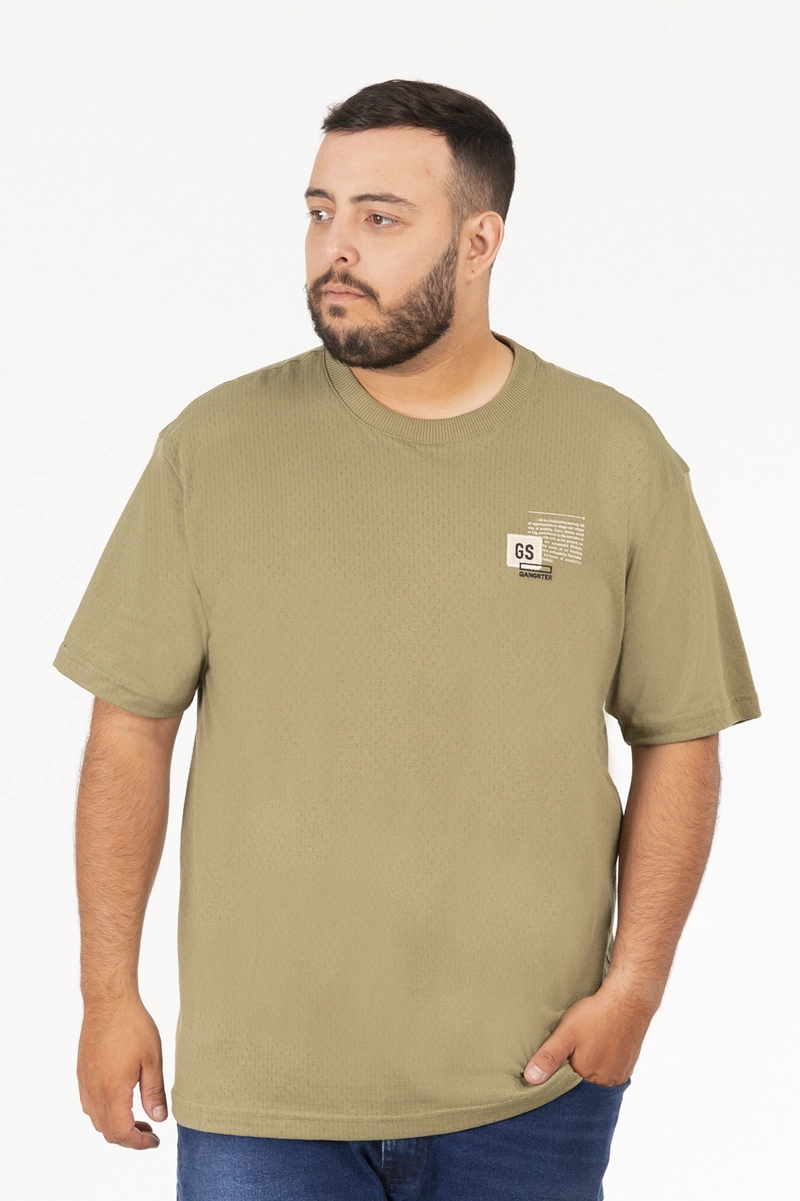 PLUS POLERA MC TEXTURA RANCH VERDE - 5