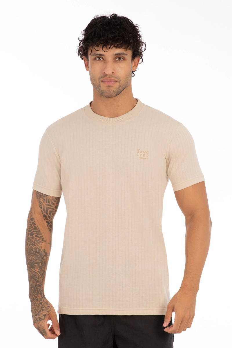 POLERA MC TEXTURA FLATBUSH BEIGE - 1