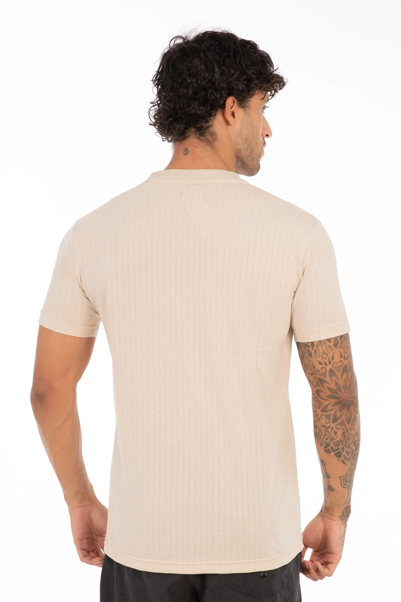 POLERA MC TEXTURA FLATBUSH BEIGE - 3