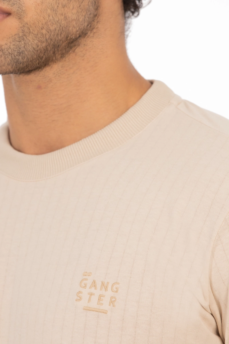 POLERA MC TEXTURA FLATBUSH BEIGE - 4