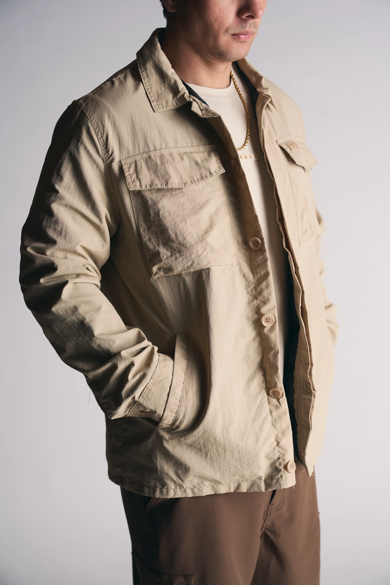 CHAQUETA OVERSHIRT TEMPER BEIGE - 3