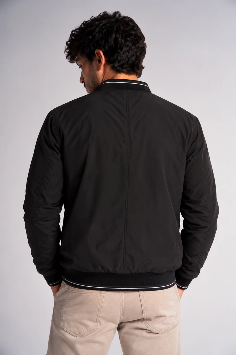 CHAQUETA BOMBER 2WAY NEGRO - 2