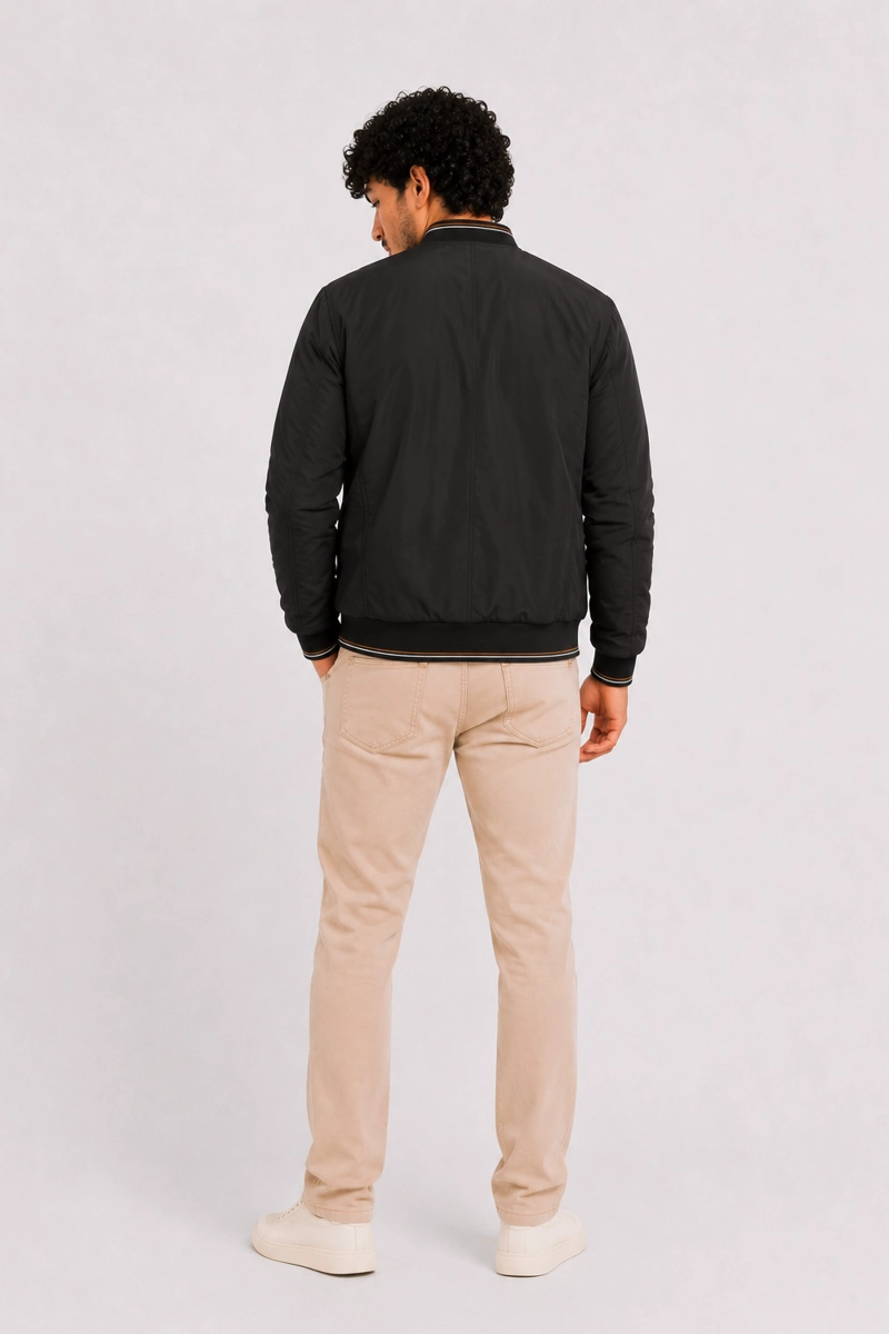 CHAQUETA BOMBER 2WAY NEGRO - 2