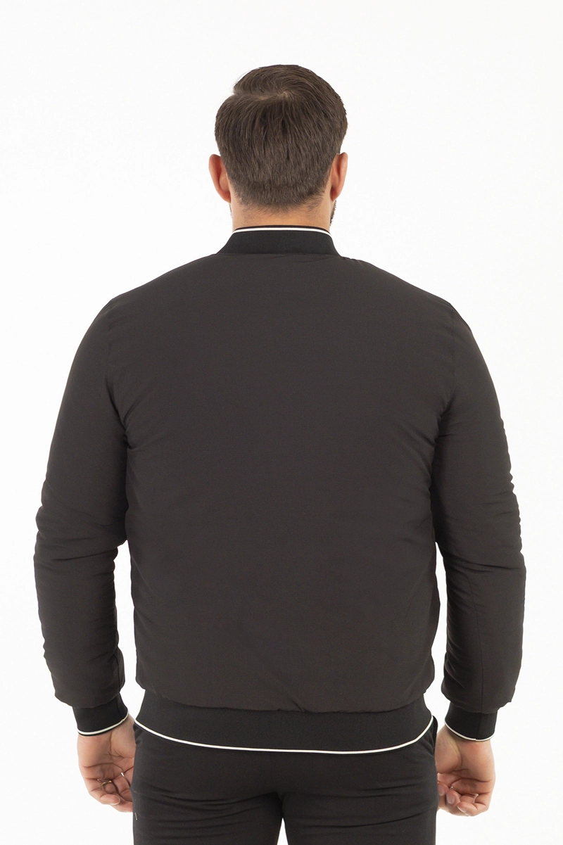CHAQUETA BOMBER 2WAY NEGRO - 5