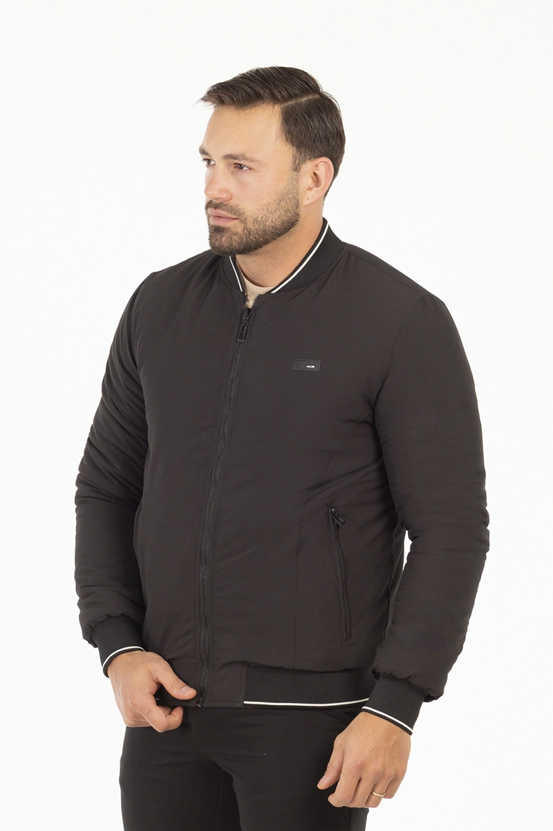CHAQUETA BOMBER 2WAY NEGRO - 6