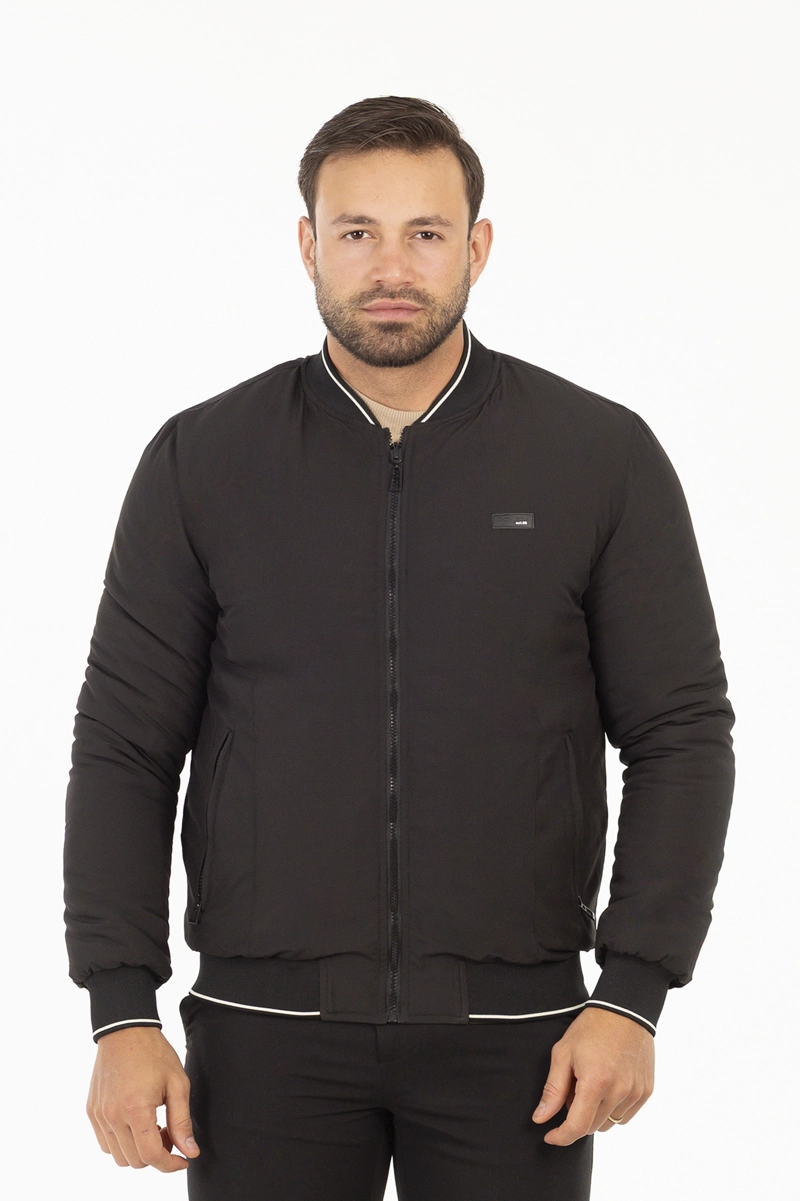 CHAQUETA BOMBER 2WAY NEGRO - 7