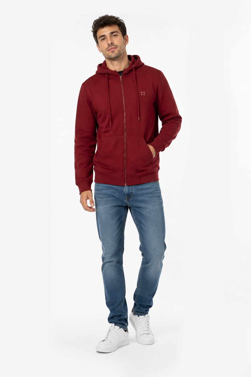 POLERON FULLZIPPER PATH ROJO - 3