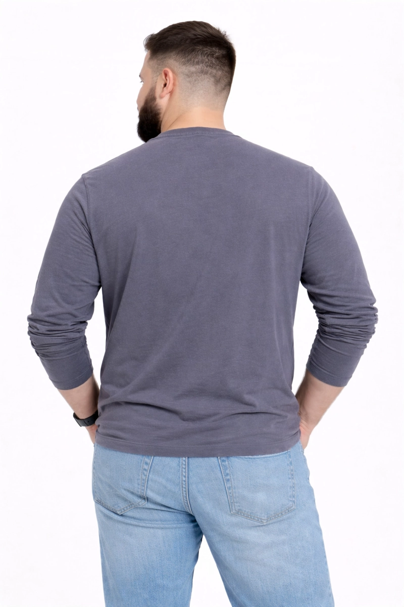 PLUS POLERA ML FIELD GRIS - 2
