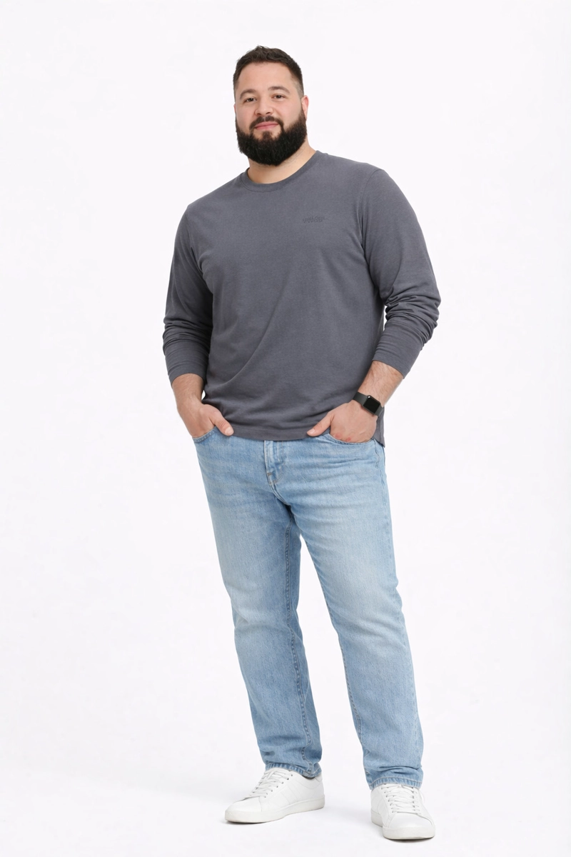 PLUS POLERA ML FIELD GRIS - 4