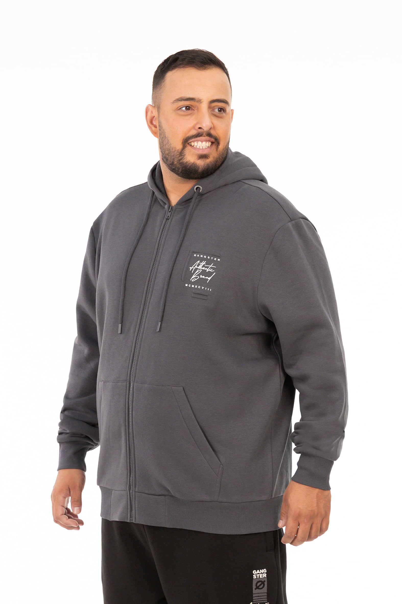 PLUS POLERON FULLZIPPER UNIT GRAFITO - 3