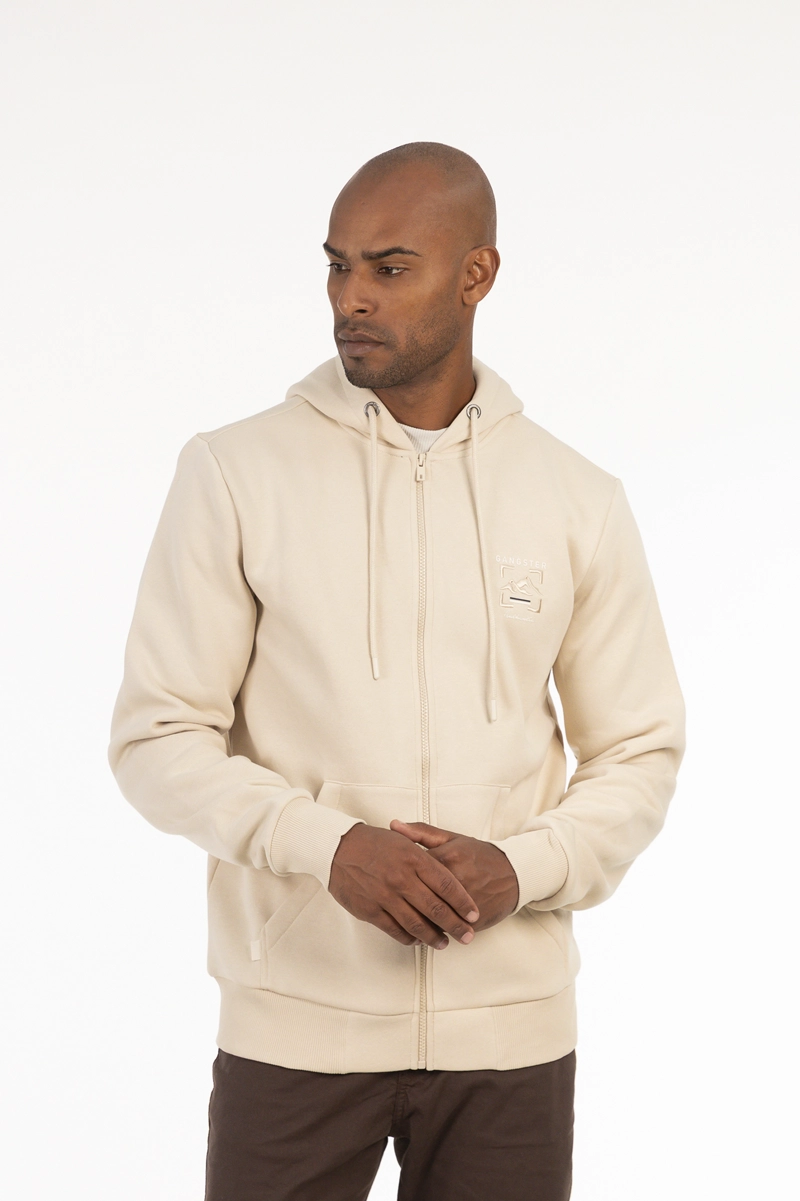 POLERON FULLZIPPER ROUTE BEIGE - 1