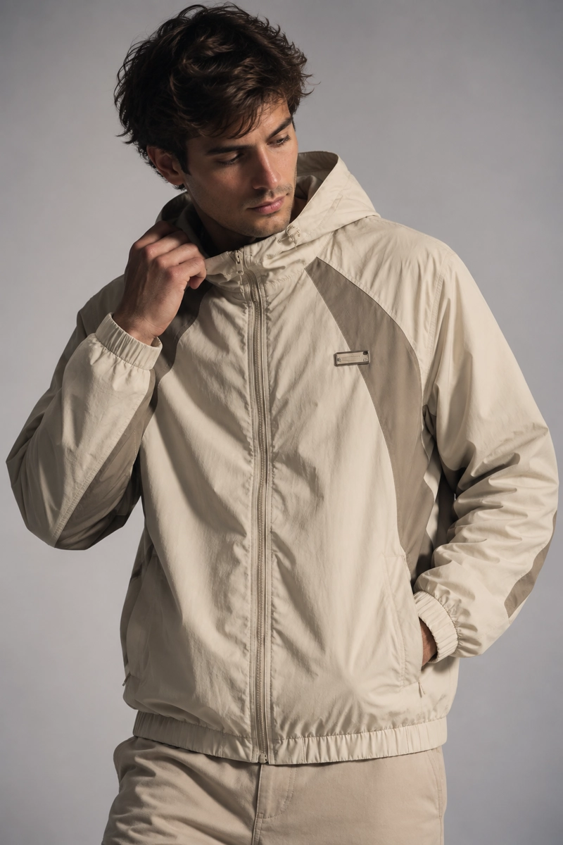 CORTAVIENTO DEPORTIVO MARK GRIS - 1
