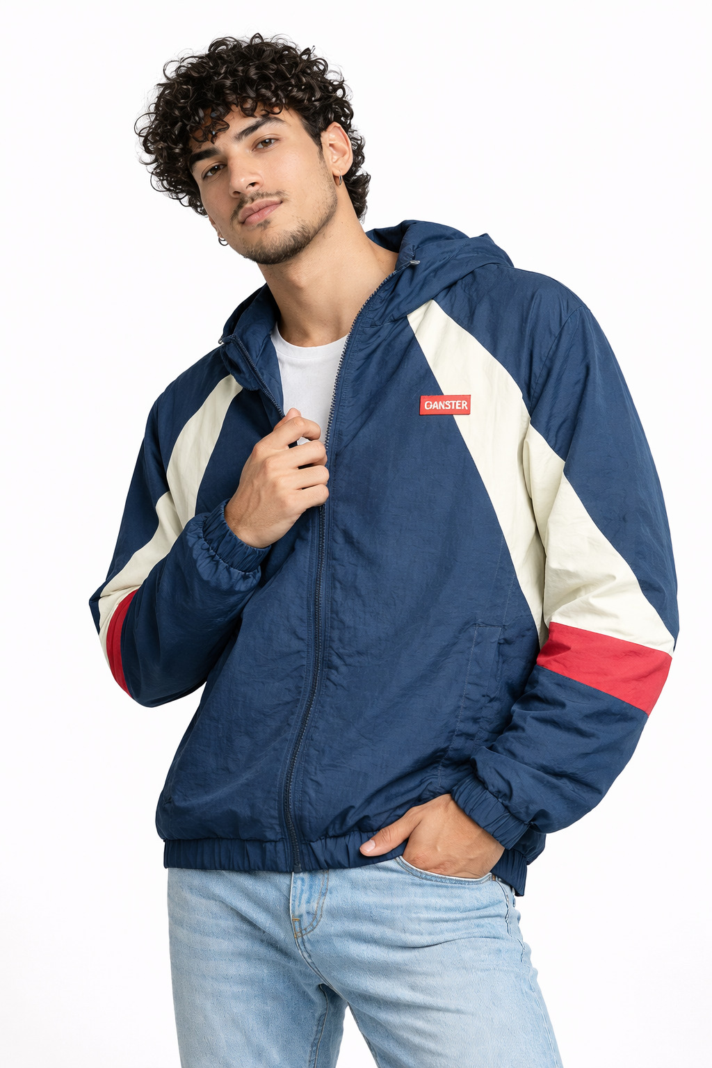 CORTAVIENTO DEPORTIVO MARK GRIS - 1