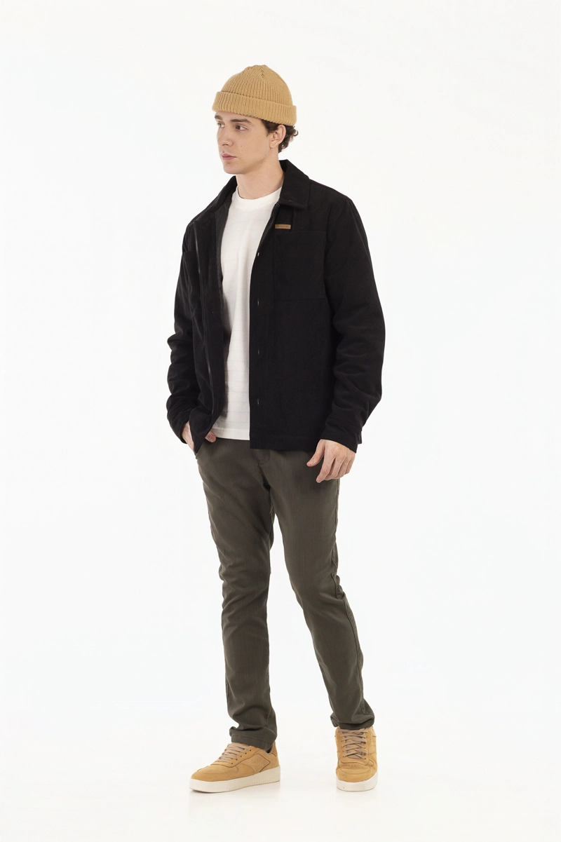 CHAQUETA OVERSHIRT SWAY NEGRO - 4