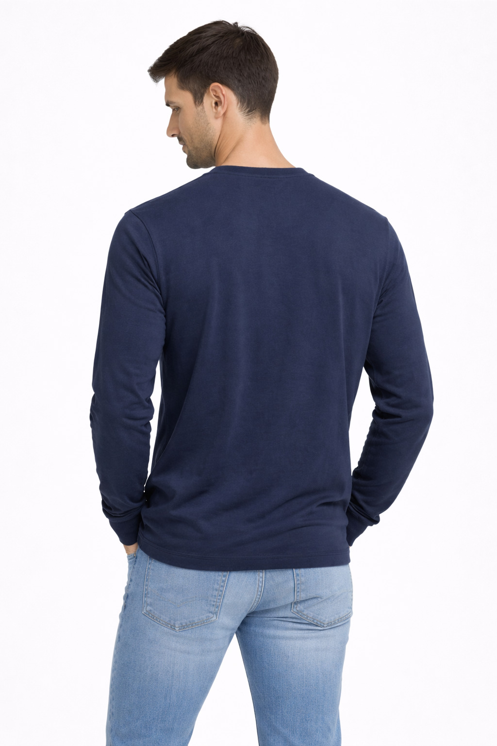 POLERA ML FIELD AZUL MARINO - 2
