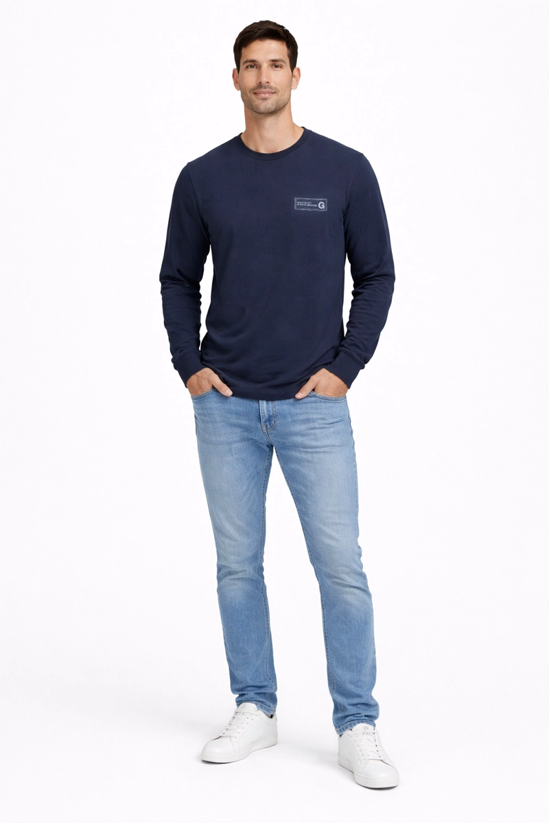 POLERA ML FIELD AZUL MARINO - 3