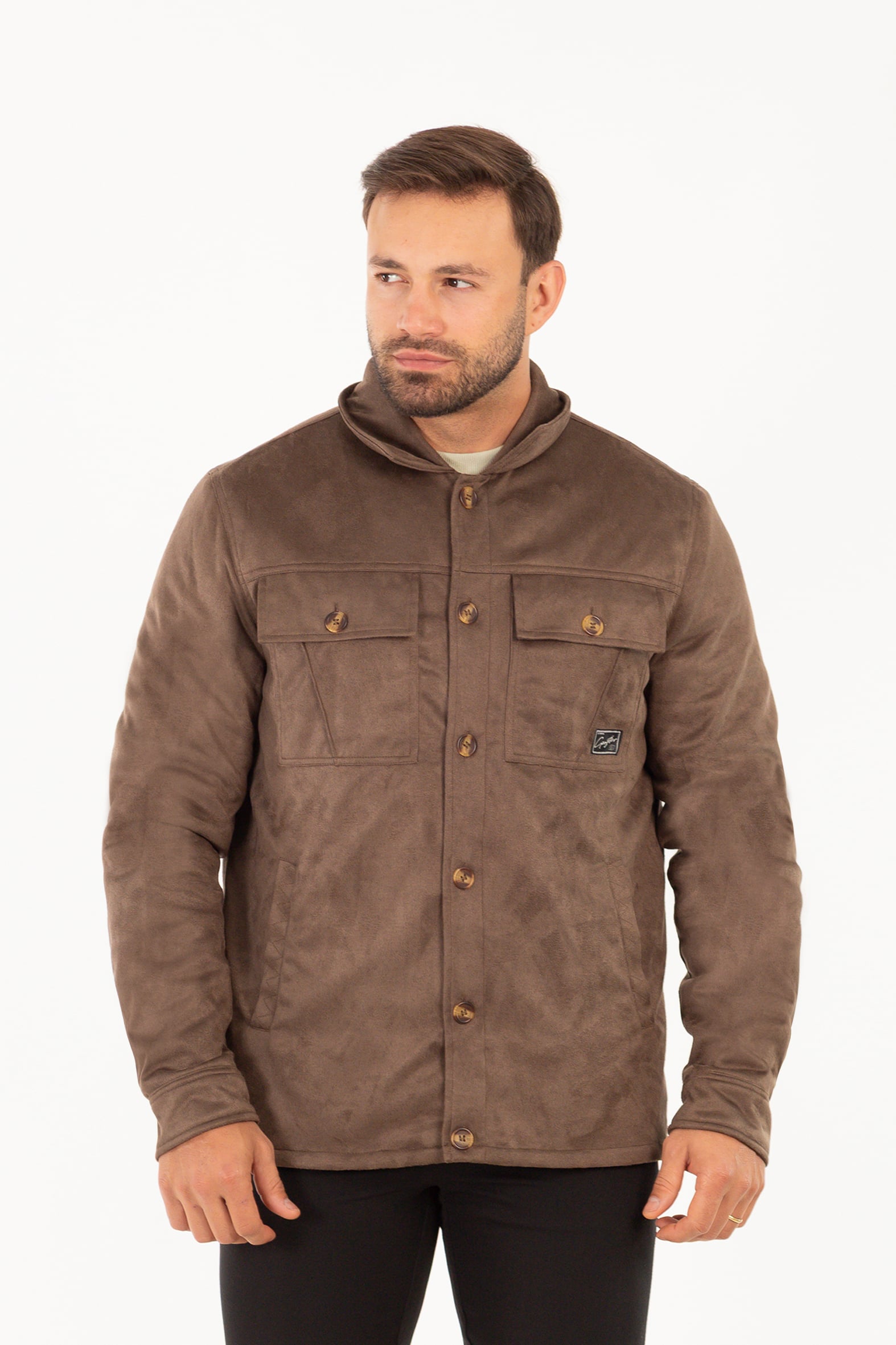 CHAQUETA OVERSHIRT CALM NEGRO - 1