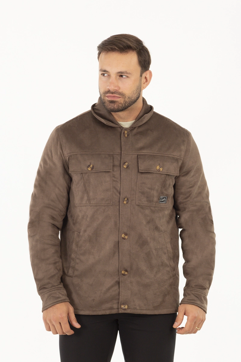 CHAQUETA OVERSHIRT CALM NEGRO - 1