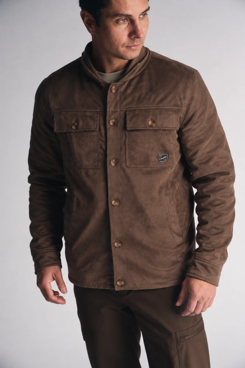 CHAQUETA OVERSHIRT CALM NEGRO - 1