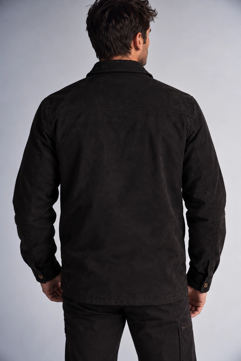 CHAQUETA OVERSHIRT CALM NEGRO - 2