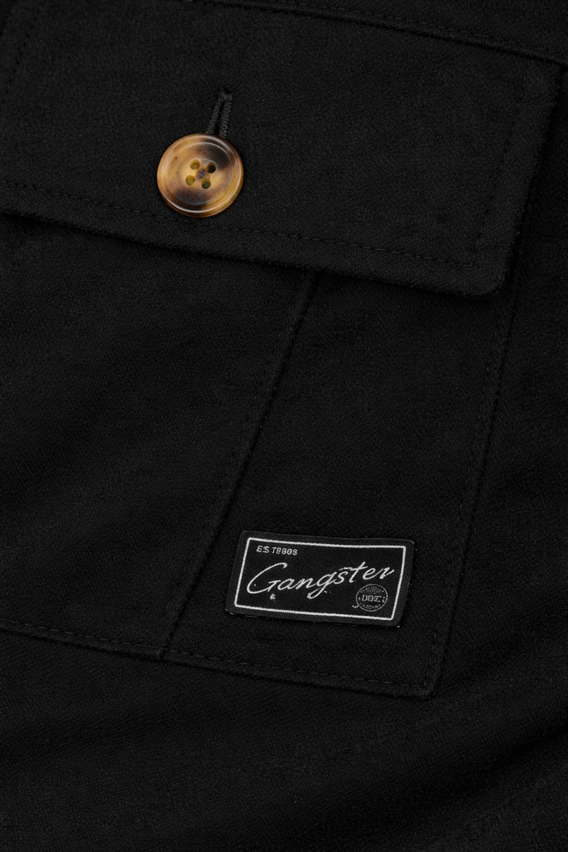 CHAQUETA OVERSHIRT CALM NEGRO - 3