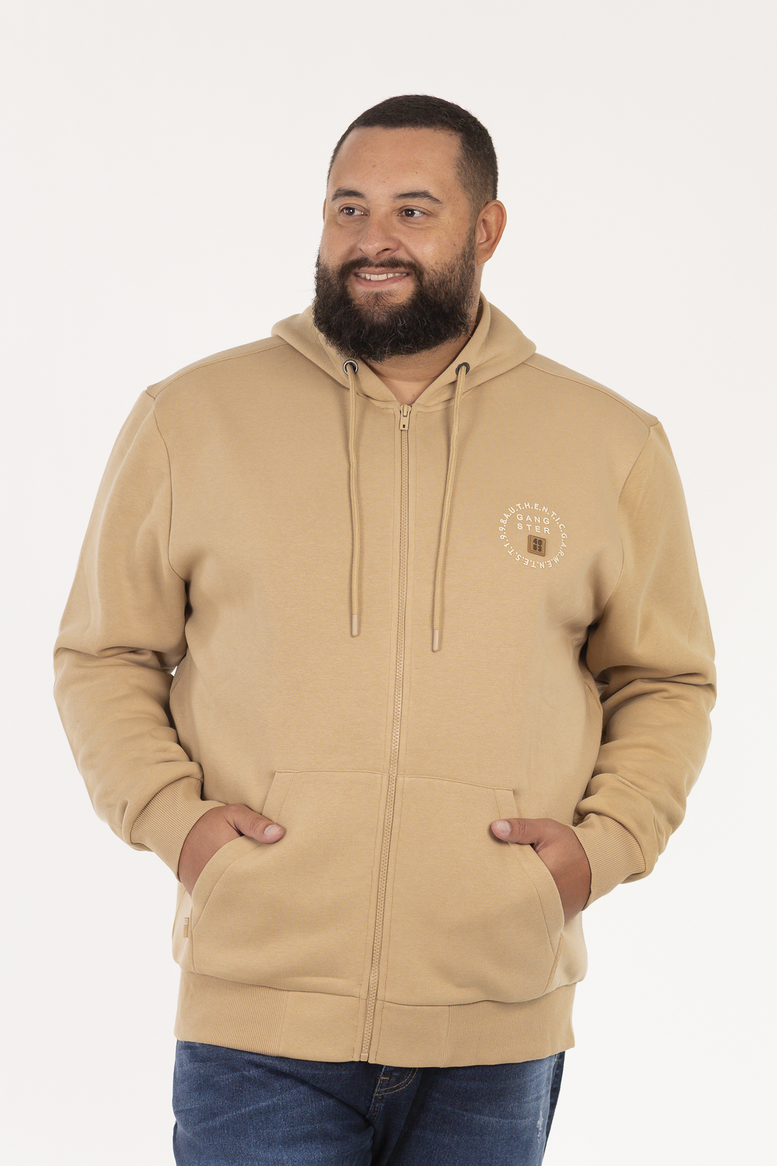 PLUS POLERON FULLZIPPER KEEP BEIGE - 1