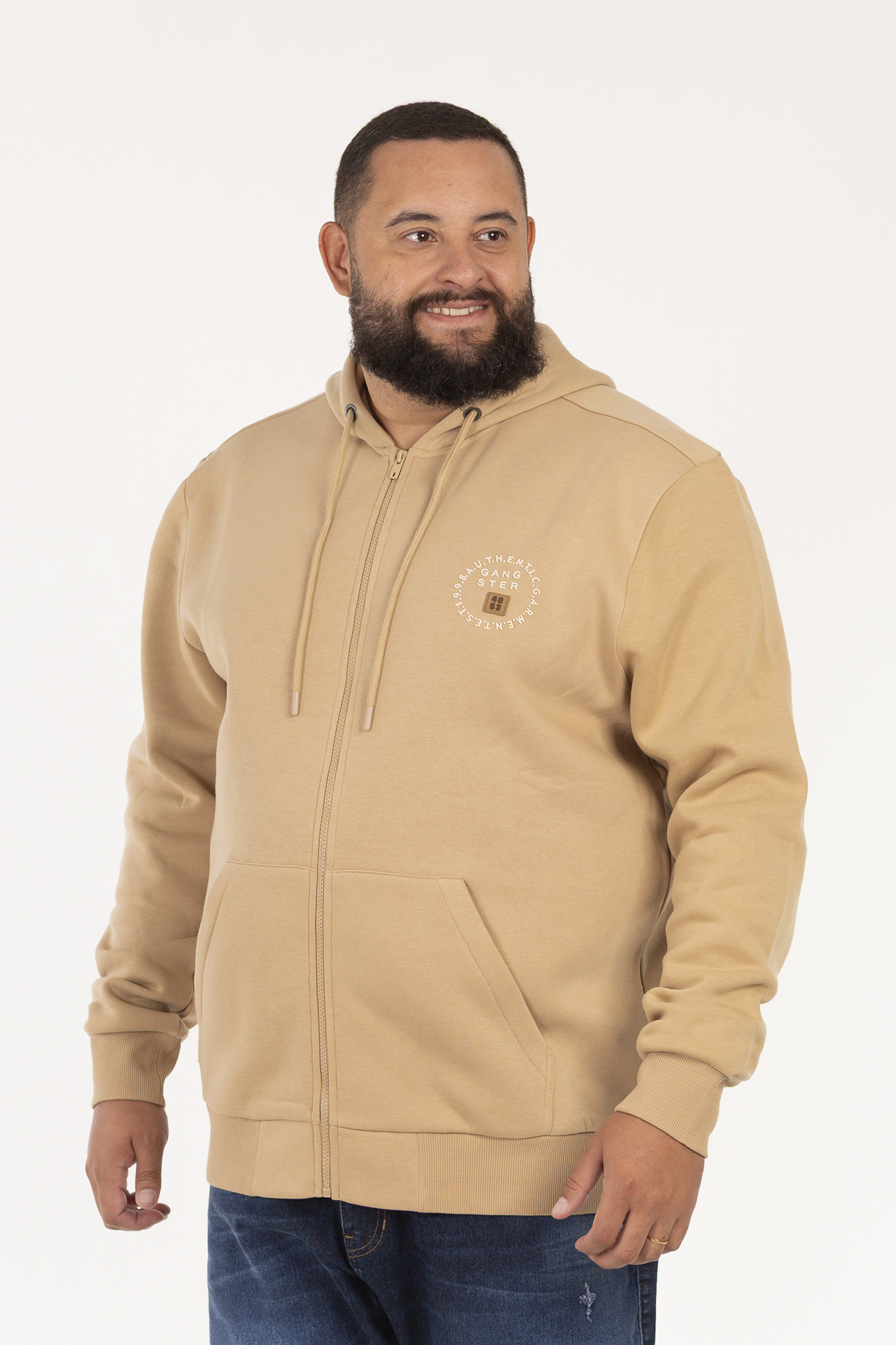 PLUS POLERON FULLZIPPER KEEP BEIGE - 3