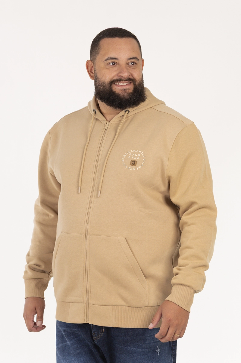 PLUS POLERON FULLZIPPER KEEP BEIGE - 3