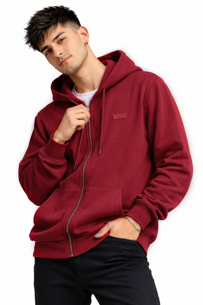 POLERON FULLZIPPER PASSAGE ROJO - 1