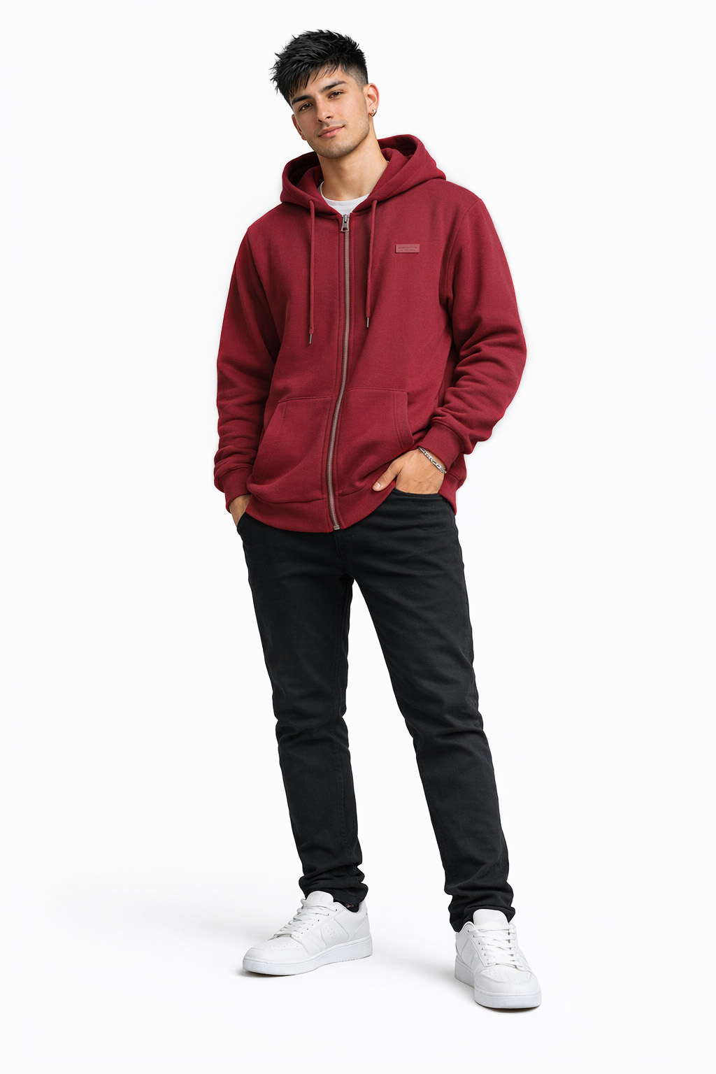 POLERON FULLZIPPER PASSAGE ROJO - 3