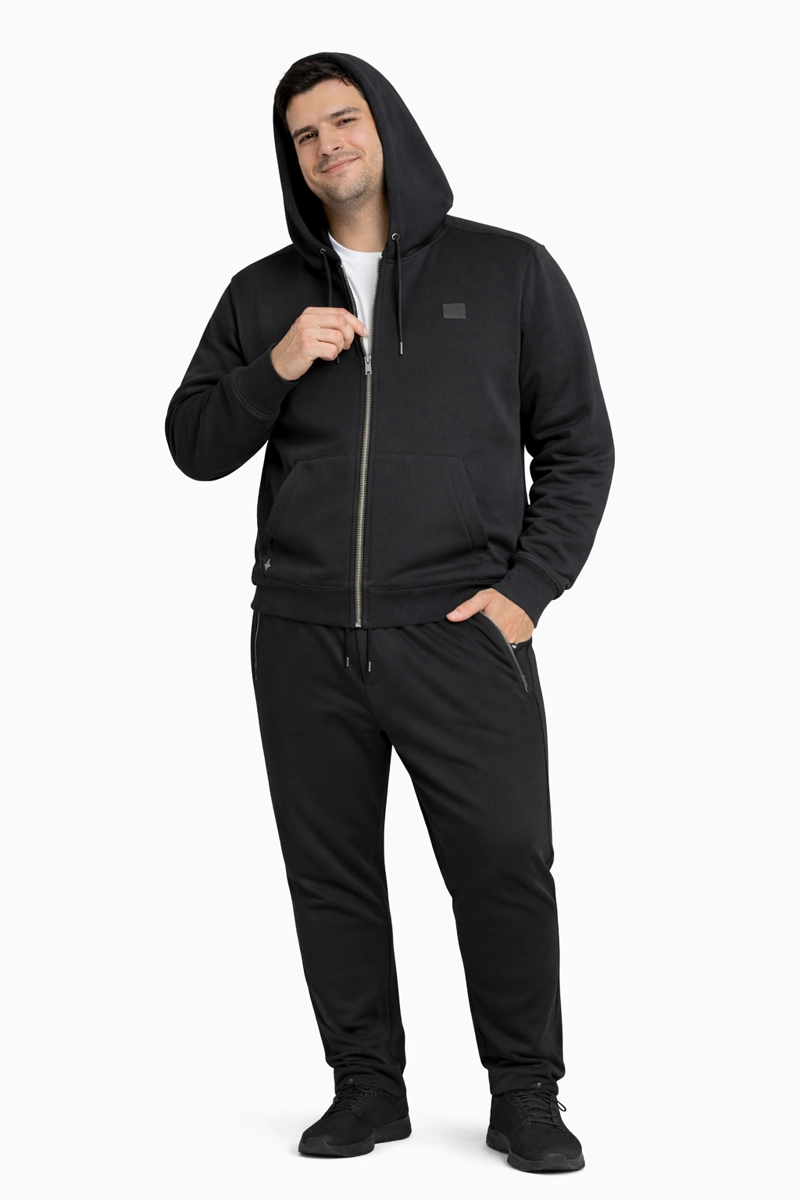 PLUS POLERON FULLZIPPER LOOP NEGRO - 3